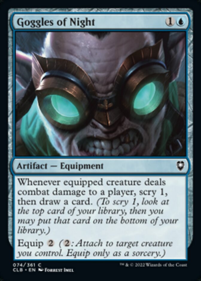 Goggles of Night [Commander Legends: Battle for Baldur's Gate] | Eastridge Sports Cards & Games