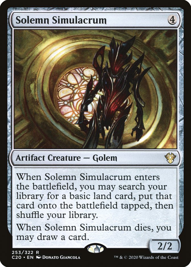 Solemn Simulacrum [Commander 2020] | Eastridge Sports Cards & Games