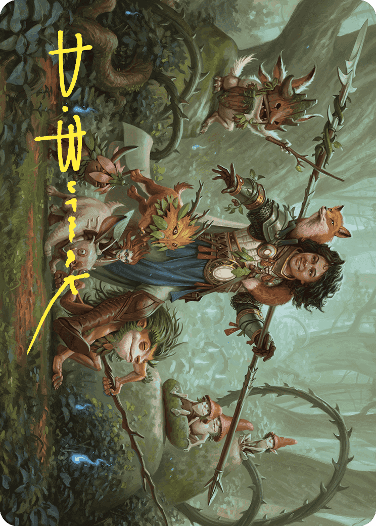 Ellivere of the Wild Court Art Card (Gold-Stamped Signature) [Wilds of Eldraine Art Series] | Eastridge Sports Cards & Games