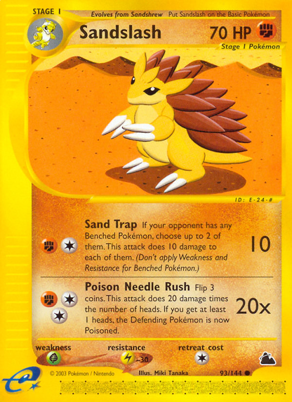 Sandslash (93/144) [Skyridge] | Eastridge Sports Cards & Games