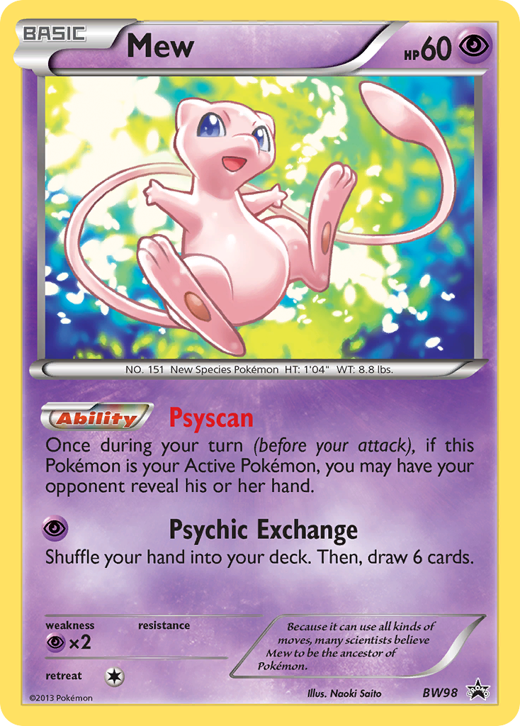 Mew (BW98) [Black & White: Black Star Promos] | Eastridge Sports Cards & Games