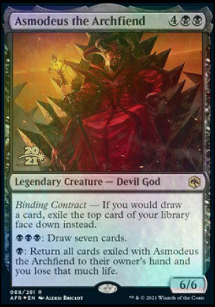Asmodeus the Archfiend [Dungeons & Dragons: Adventures in the Forgotten Realms Prerelease Promos] | Eastridge Sports Cards & Games