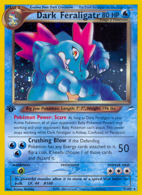 Dark Feraligatr (5/105) [Neo Destiny 1st Edition] | Eastridge Sports Cards & Games