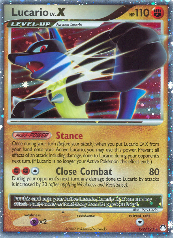 Lucario LV.X (122/123) [Diamond & Pearl: Mysterious Treasures] | Eastridge Sports Cards & Games