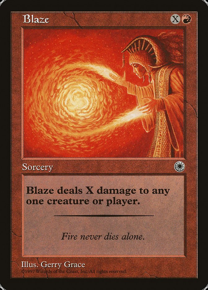 Blaze (With Flavor Text) [Portal] | Eastridge Sports Cards & Games