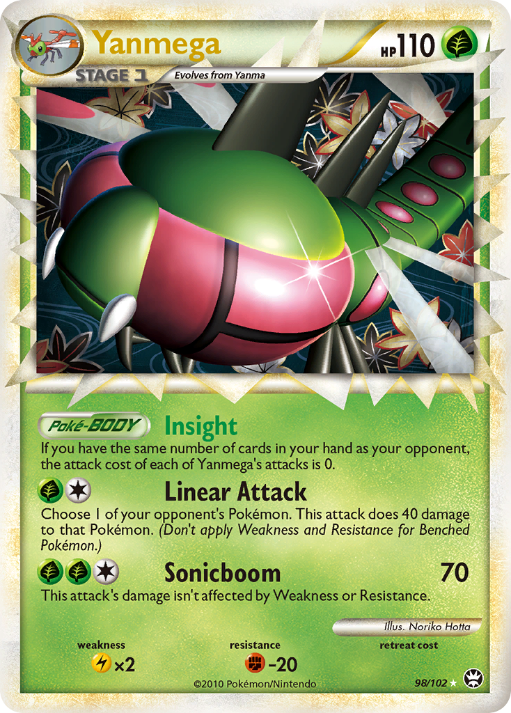 Yanmega (98/102) [HeartGold & SoulSilver: Triumphant] | Eastridge Sports Cards & Games