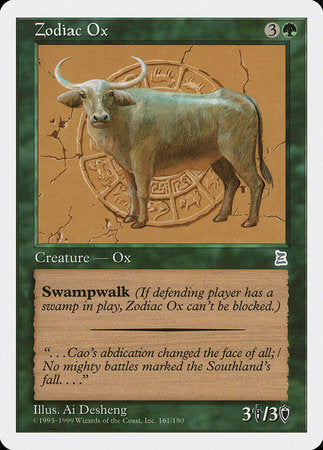 Zodiac Ox [Portal Three Kingdoms] | Eastridge Sports Cards & Games