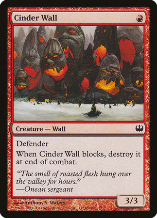 Cinder Wall [Duel Decks: Knights vs. Dragons] | Eastridge Sports Cards & Games