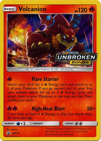 Volcanion (SM179) (Staff Prerelease Promo) [Sun & Moon: Black Star Promos] | Eastridge Sports Cards & Games