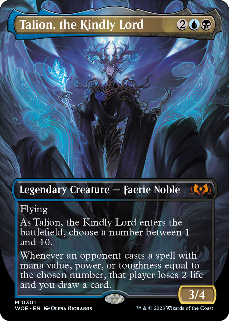 Talion, the Kindly Lord (Borderless Alternate Art) [Wilds of Eldraine] | Eastridge Sports Cards & Games