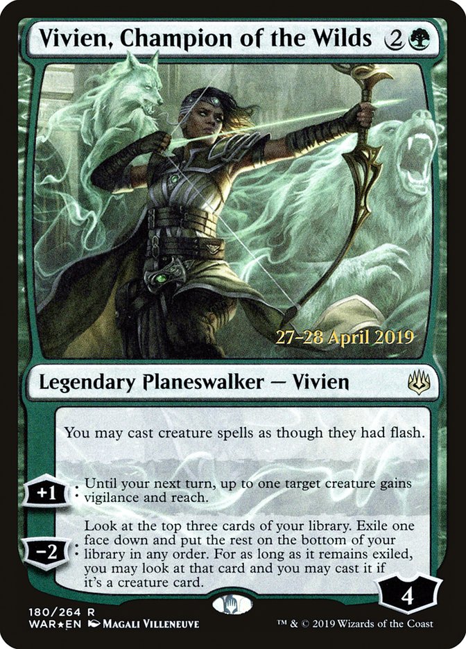 Vivien, Champion of the Wilds  [War of the Spark Prerelease Promos] | Eastridge Sports Cards & Games