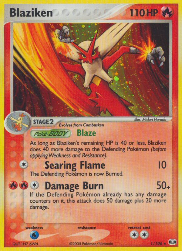 Blaziken (1/106) (Theme Deck Exclusive) [EX: Emerald] | Eastridge Sports Cards & Games