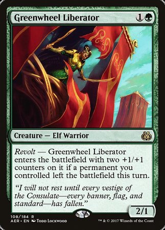 Greenwheel Liberator [Aether Revolt] | Eastridge Sports Cards & Games