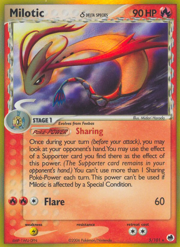 Milotic (5/101) (Delta Species) [EX: Dragon Frontiers] | Eastridge Sports Cards & Games
