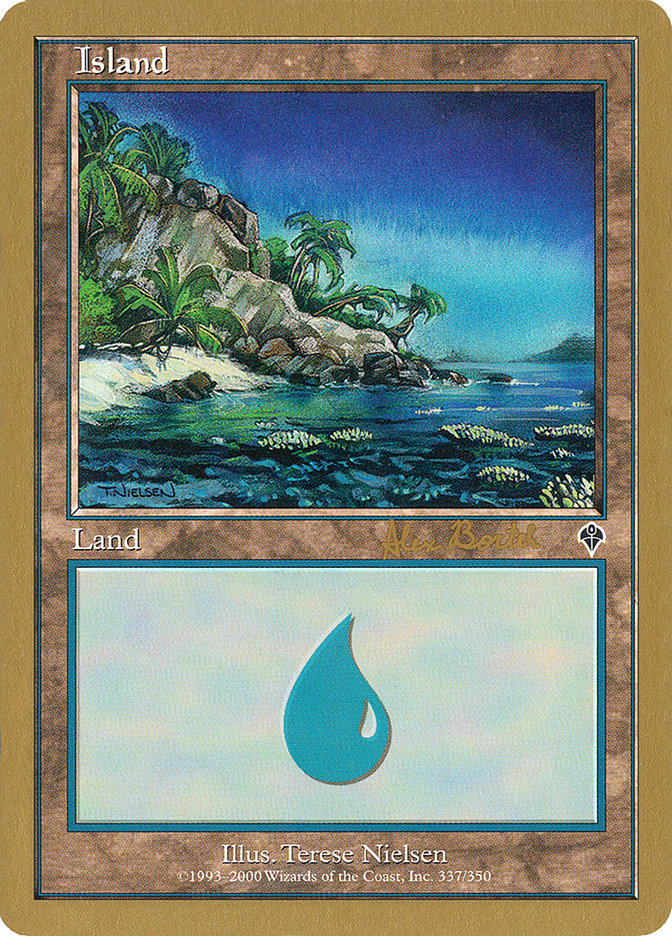 Island (ab337) (Alex Borteh) [World Championship Decks 2001] | Eastridge Sports Cards & Games