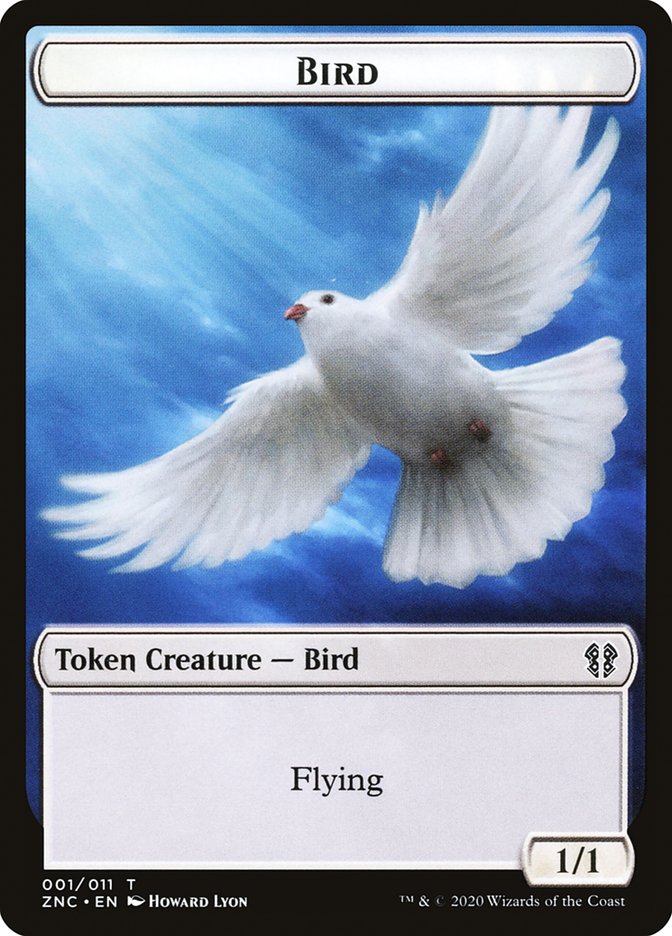 Bird // Kor Ally Double-sided Token [Zendikar Rising Commander Tokens] | Eastridge Sports Cards & Games