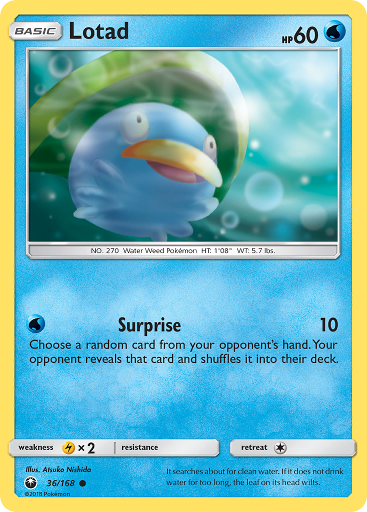 Lotad (36/168) [Sun & Moon: Celestial Storm] | Eastridge Sports Cards & Games