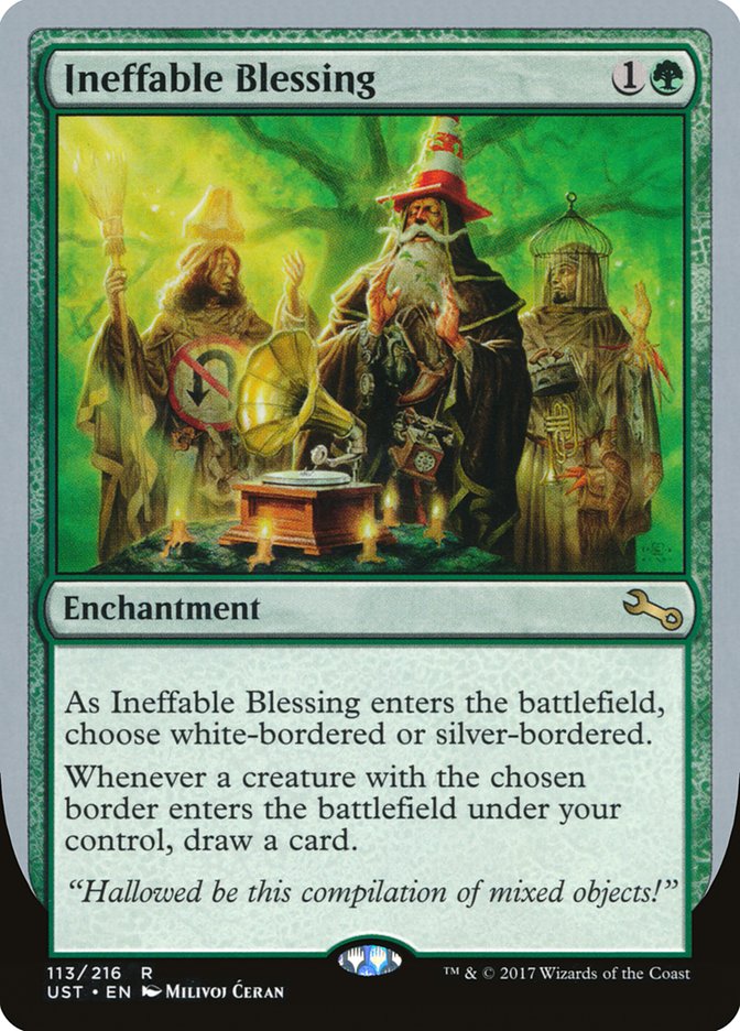 Ineffable Blessing ("choose white-bordered or silver-bordered") [Unstable] | Eastridge Sports Cards & Games
