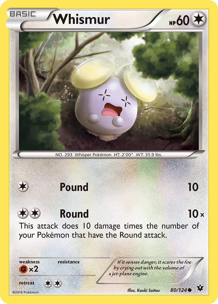 Whismur (80/124) [XY: Fates Collide] | Eastridge Sports Cards & Games