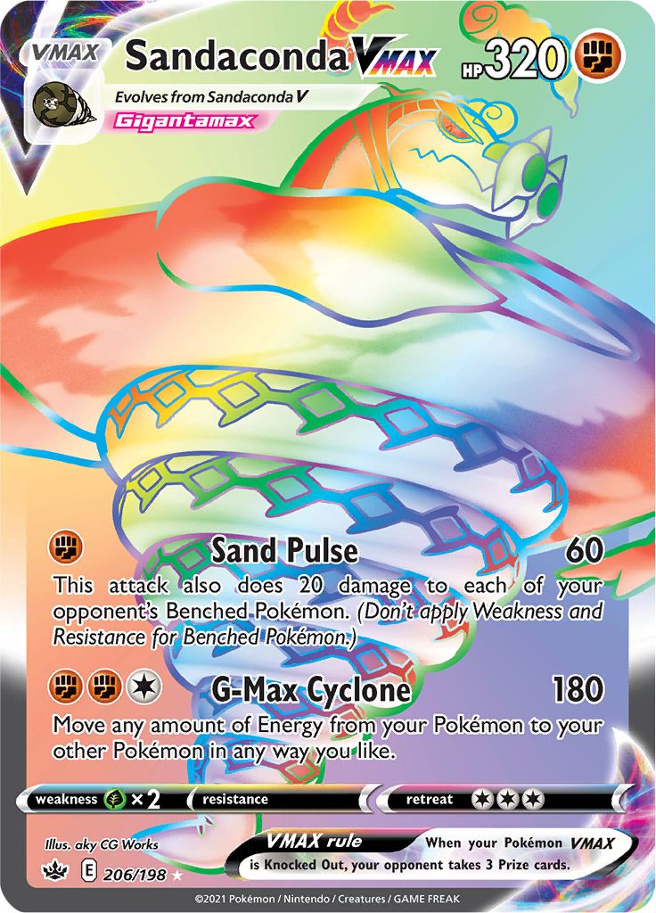 Sandaconda VMAX (206/198) [Sword & Shield: Chilling Reign] | Eastridge Sports Cards & Games