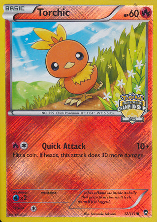 Torchic (12/111) (City Championship Promo) [XY: Furious Fists] | Eastridge Sports Cards & Games