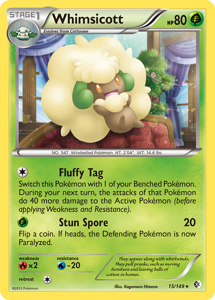 Whimsicott (15/149) [Black & White: Boundaries Crossed] | Eastridge Sports Cards & Games