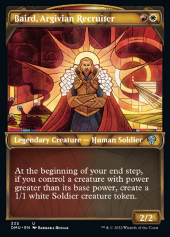 Baird, Argivian Recruiter (Showcase Textured) [Dominaria United] | Eastridge Sports Cards & Games