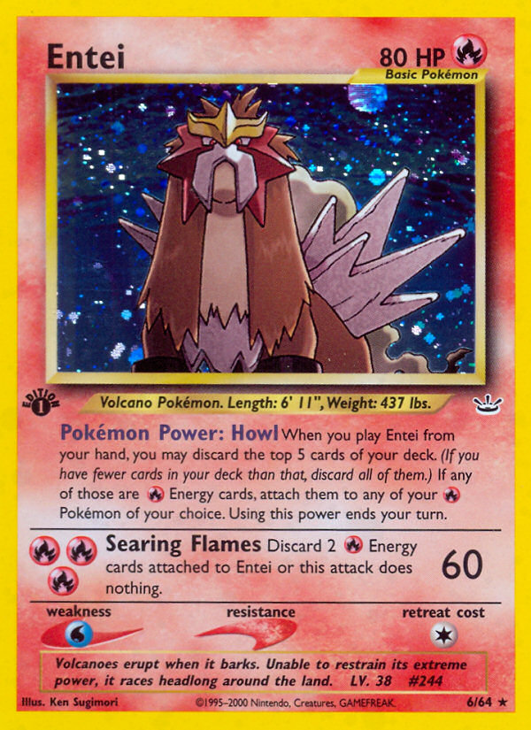 Entei (6/64) [Neo Revelation 1st Edition] | Eastridge Sports Cards & Games