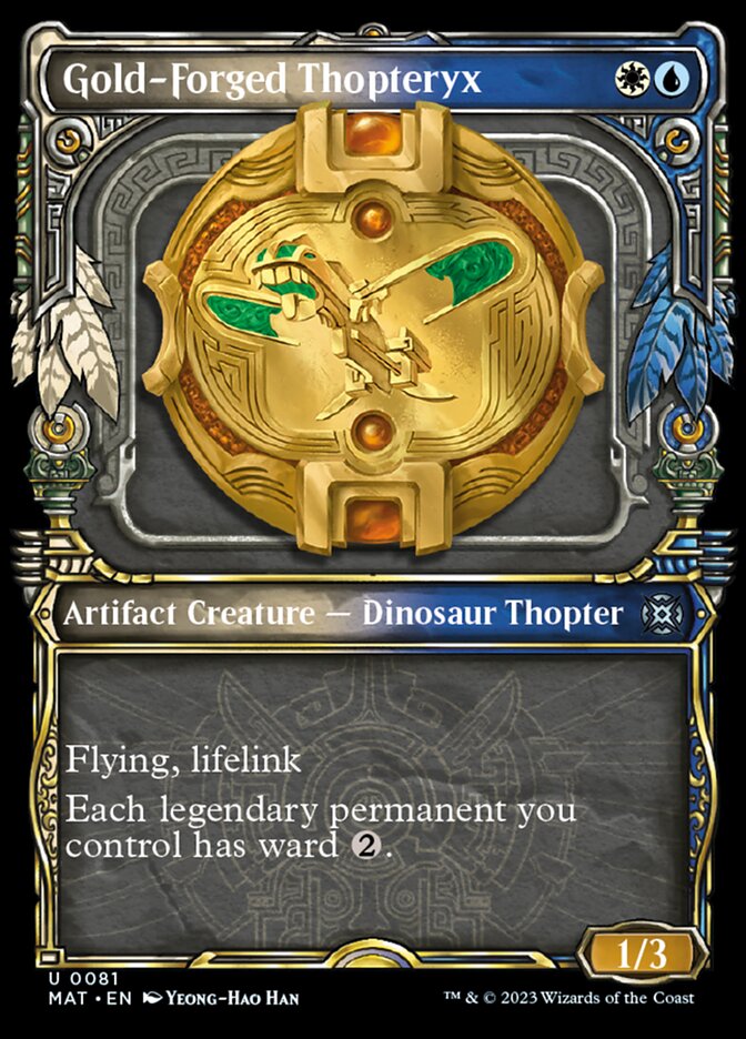 Gold-Forged Thopteryx (Showcase) [March of the Machine: The Aftermath] | Eastridge Sports Cards & Games