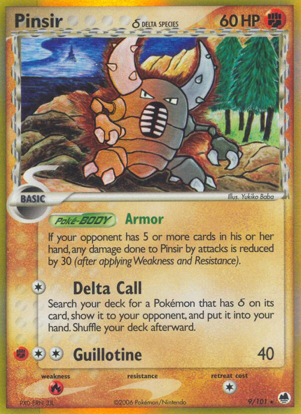 Pinsir (9/101) (Delta Species) [EX: Dragon Frontiers] | Eastridge Sports Cards & Games