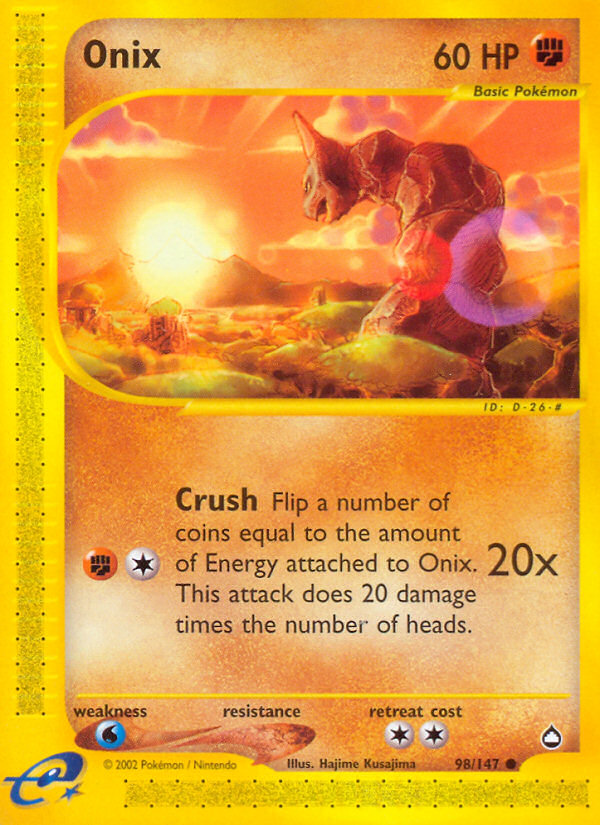 Onix (98/147) [Aquapolis] | Eastridge Sports Cards & Games