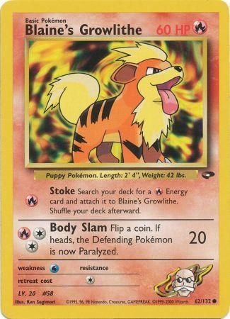 Blaine's Growlithe (62/132) [Gym Challenge Unlimited] | Eastridge Sports Cards & Games