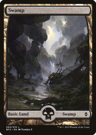 Swamp (264) - Full Art [Battle for Zendikar] | Eastridge Sports Cards & Games