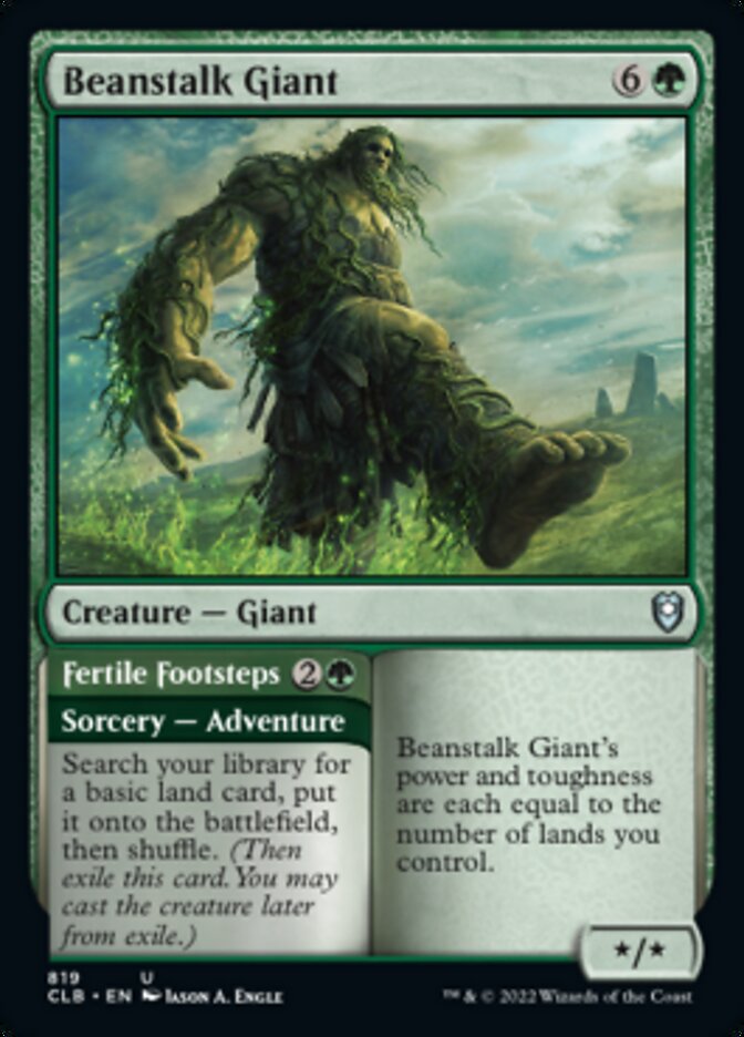 Beanstalk Giant // Fertile Footsteps [Commander Legends: Battle for Baldur's Gate] | Eastridge Sports Cards & Games