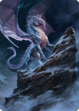 Ancient Silver Dragon Art Card (06) [Commander Legends: Battle for Baldur's Gate Art Series] | Eastridge Sports Cards & Games