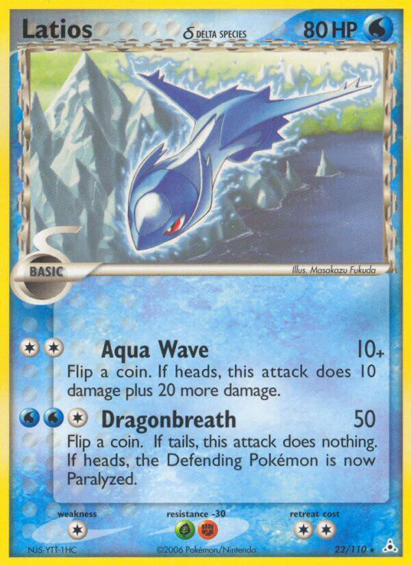 Latios (22/110) (Delta Species) (Theme Deck Exclusives) [EX: Holon Phantoms] | Eastridge Sports Cards & Games