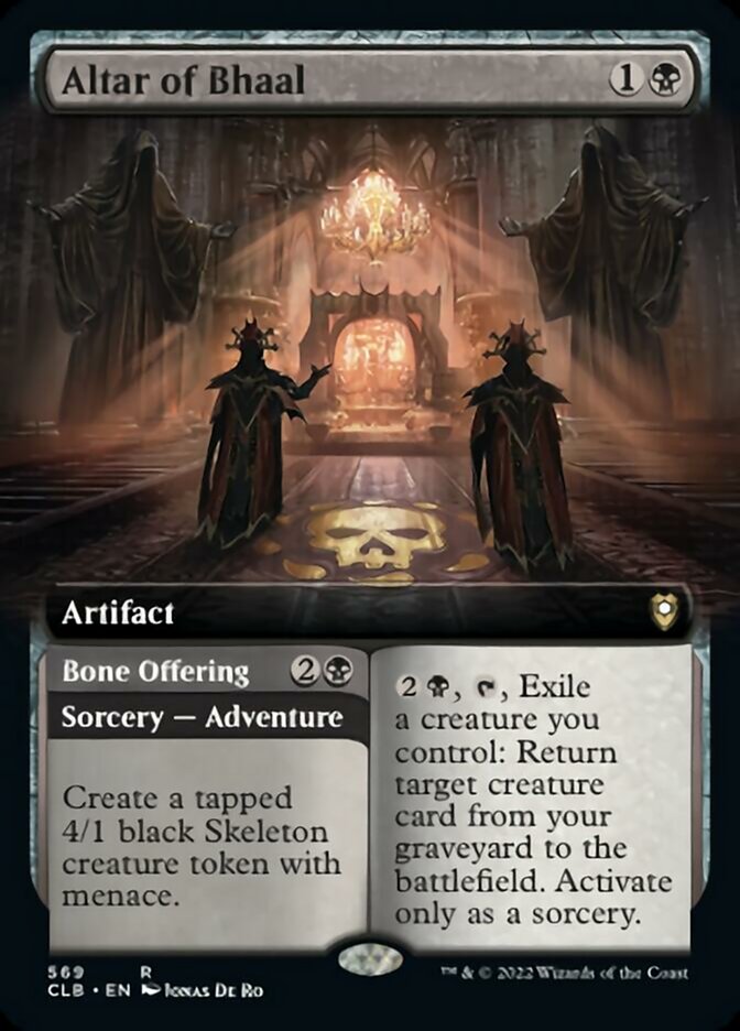 Altar of Bhaal // Bone Offering (Extended Art) [Commander Legends: Battle for Baldur's Gate] | Eastridge Sports Cards & Games