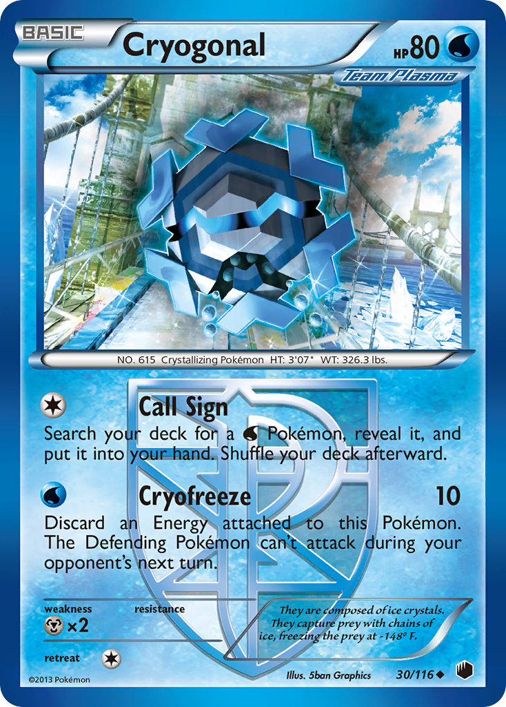 Cryogonal (30/116) [Black & White: Plasma Freeze] | Eastridge Sports Cards & Games