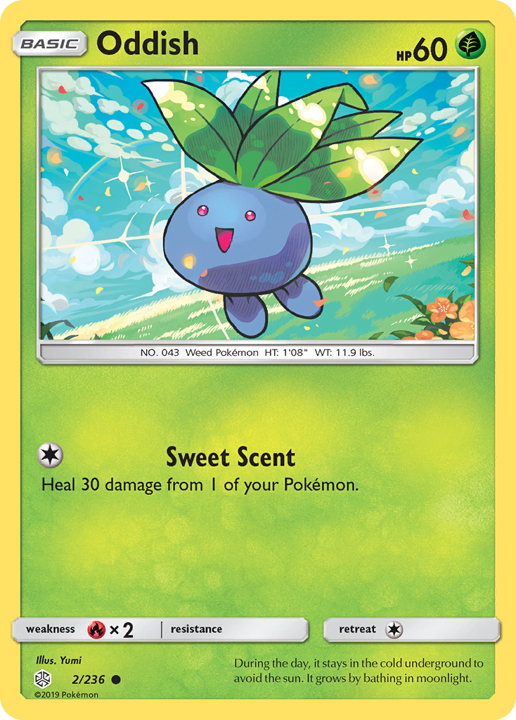 Oddish (2/236) [Sun & Moon: Cosmic Eclipse] | Eastridge Sports Cards & Games