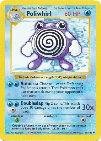 Poliwhirl (38/102) [Base Set Shadowless Unlimited] | Eastridge Sports Cards & Games