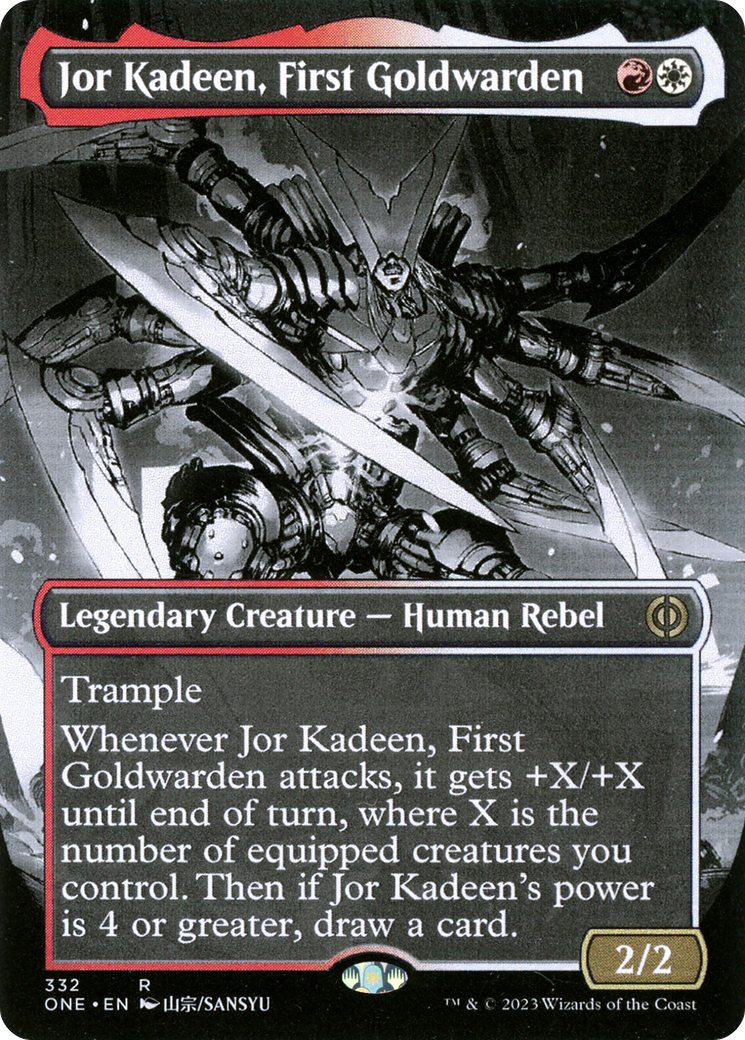 Jor Kadeen, First Goldwarden (Borderless Manga) [Phyrexia: All Will Be One] | Eastridge Sports Cards & Games