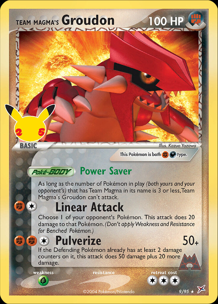 Team Magma's Groudon (9/95) [Celebrations: 25th Anniversary - Classic Collection] | Eastridge Sports Cards & Games