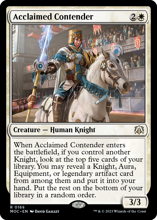Acclaimed Contender [March of the Machine Commander] | Eastridge Sports Cards & Games