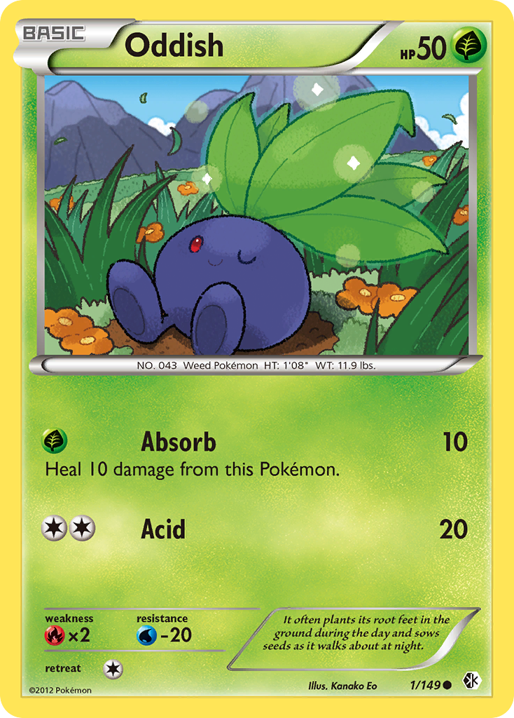 Oddish (1/149) [Black & White: Boundaries Crossed] | Eastridge Sports Cards & Games