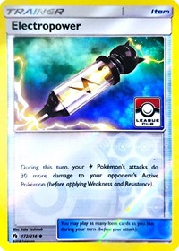 Electropower (172/214) (League Promo) [Sun & Moon: Lost Thunder] | Eastridge Sports Cards & Games