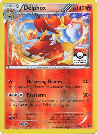 Delphox (13/124) (League Promo) [XY: Fates Collide] | Eastridge Sports Cards & Games