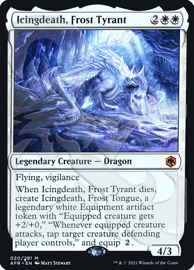 Icingdeath, Frost Tyrant (Ampersand Promo) [Dungeons & Dragons: Adventures in the Forgotten Realms Promos] | Eastridge Sports Cards & Games