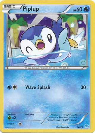 Piplup (16/30) [XY: Trainer Kit 3 - Suicune] | Eastridge Sports Cards & Games