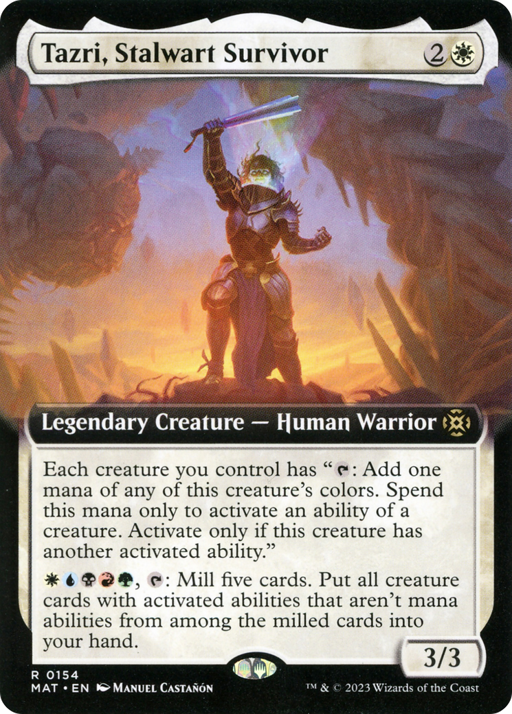Tazri, Stalwart Survivor (Extended Art) [March of the Machine: The Aftermath] | Eastridge Sports Cards & Games