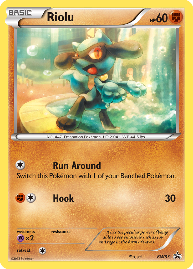 Riolu (BW33) [Black & White: Black Star Promos] | Eastridge Sports Cards & Games